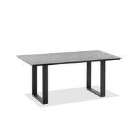 GARTENTISCH Kunststoff Anthrazit, Grau rechteckig  - Anthrazit/Grau, Design, Kunststoff/Metall (180/95/76cm)