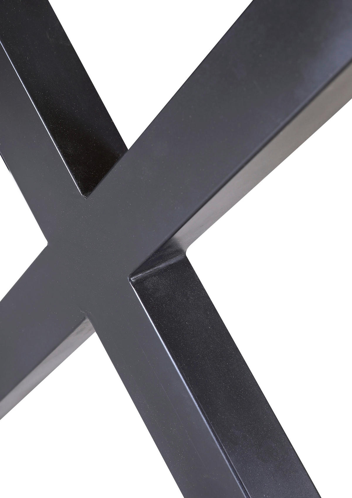MASĂ din lemn, metal 180/100/78 cm   - culoare natur/negru, Konventionell, lemn/metal (180/100/78cm) - Hom`in