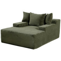 XXL-SESSEL - Grün, Design, Textil (125/63/170cm) - P & B