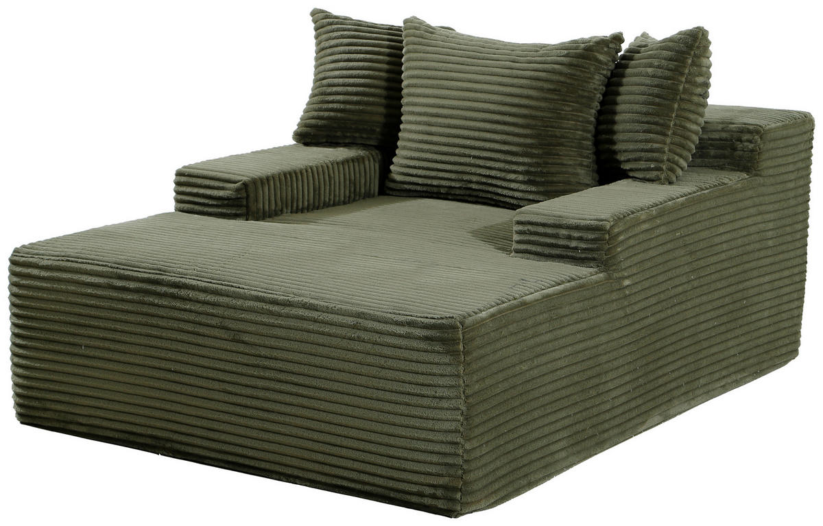 XXL-SESSEL - Grün, Design, Textil (125/63/170cm) - P & B