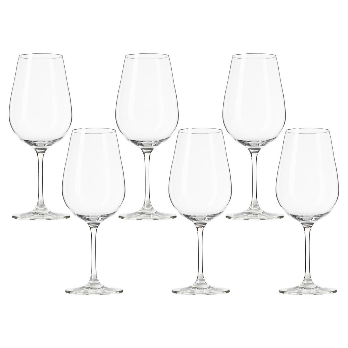 GLÄSERSET Tivoli 6-teilig  - Klar, Basics, Glas (9/23cm) - Leonardo