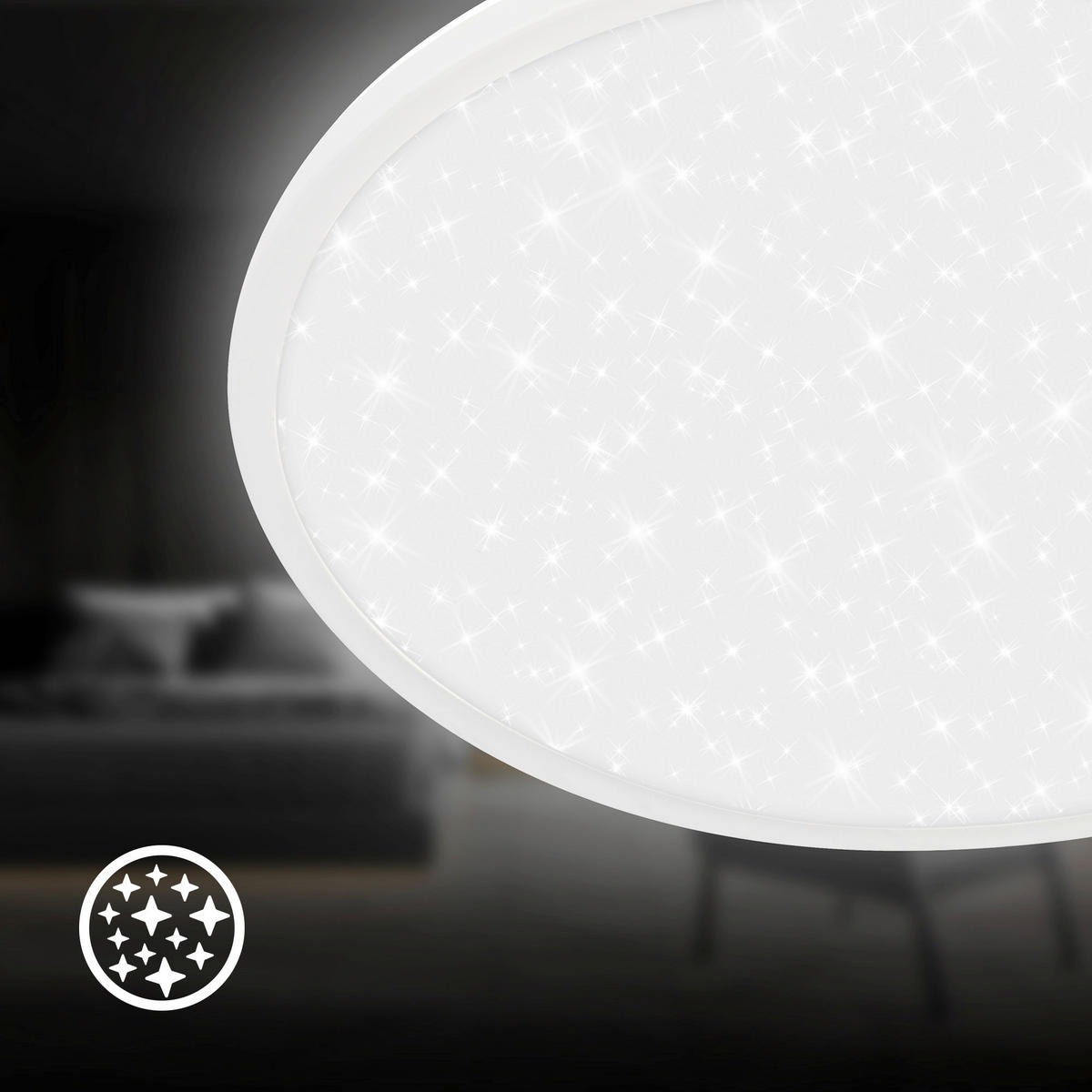LED-PANEEL  - Weiß, Basics, Kunststoff (37,5/4,5cm)