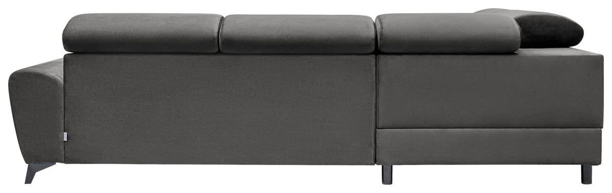 ROHOVÁ SEDACIA SÚPRAVA, textil, antracitová - čierna/antracitová, Modern, kov/textil (212/272cm) - MID.YOU