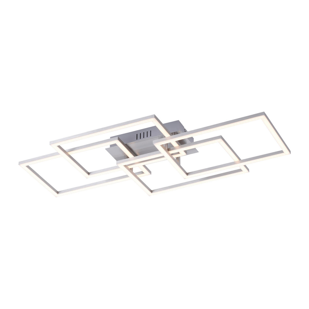 LED-DECKENLEUCHTE Iven 70/34,5/9,5 cm   - Alufarben, Design, Kunststoff/Metall (70/34,5/9,5cm)