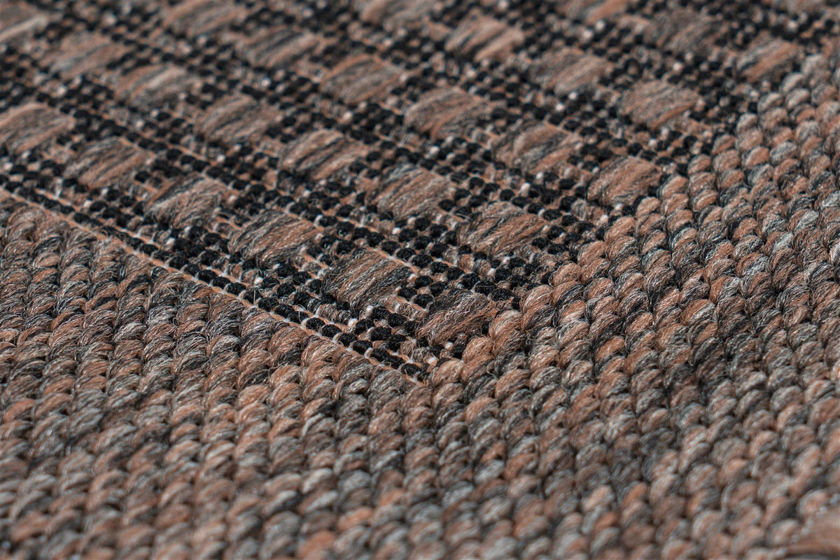 FLACHWEBETEPPICH 120/170 cm Indonesia - Kediri Taupe Braun  - Braun, KONVENTIONELL, Textil (120/170cm)