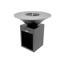 Roštilj na drv. ugljen CORTEN  crna  - crna, Trend, metal (100/100/100cm)