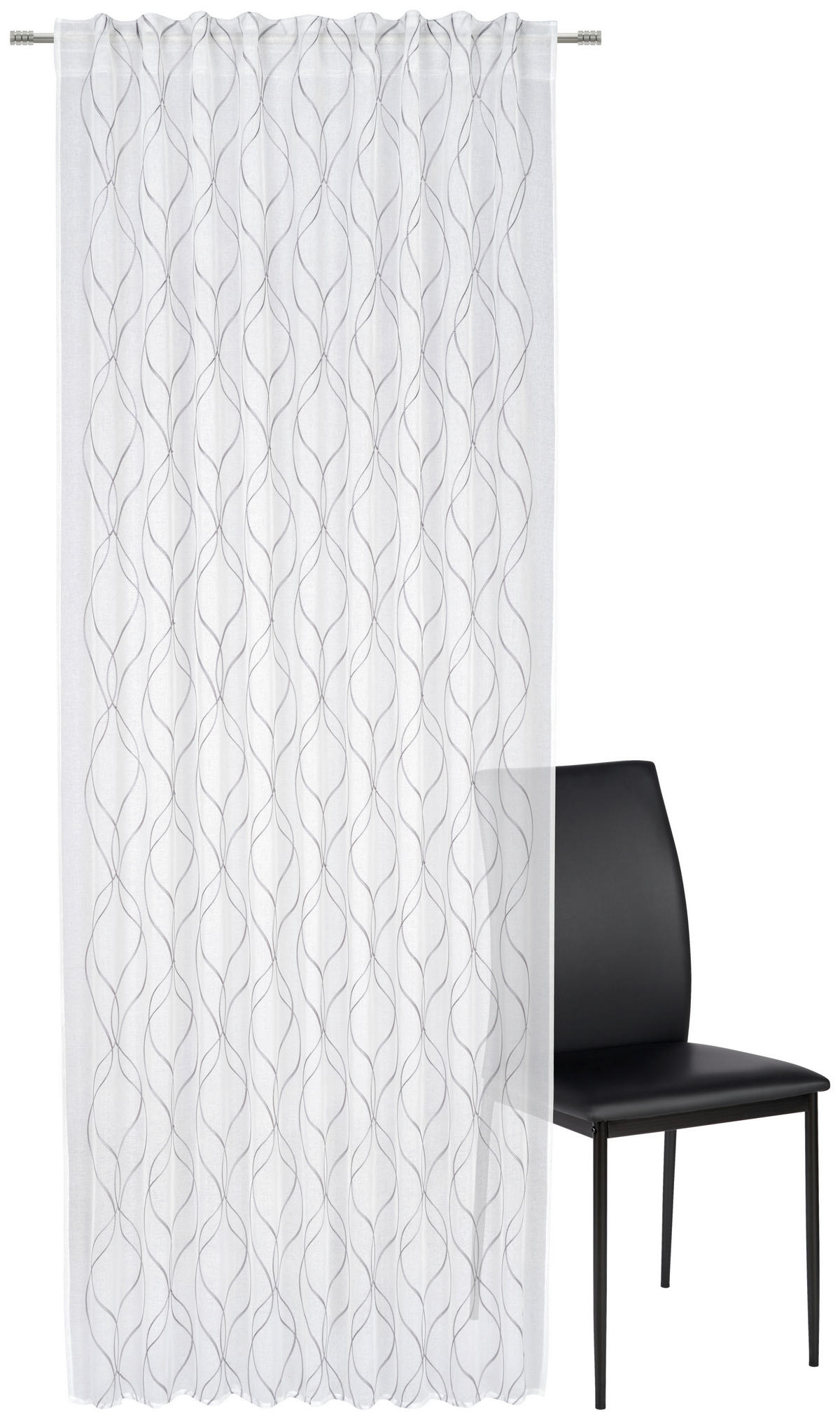 FERTIGVORHANG  - Grau, Basics, Textil (140/245cm) - Esposa