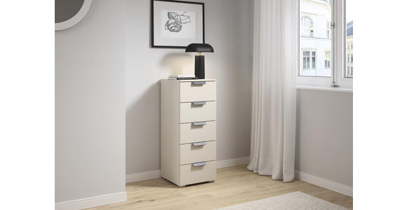 KOMMODE  in 40/100/42 cm  - Champagner/Dunkelgrau, Design, Holzwerkstoff/Metall (40/100/42cm) - Carryhome