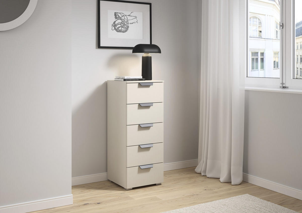 KOMMODE  in 40/100/35 cm  - Champagner/Dunkelgrau, Design, Holzwerkstoff/Metall (40/100/35cm) - Carryhome