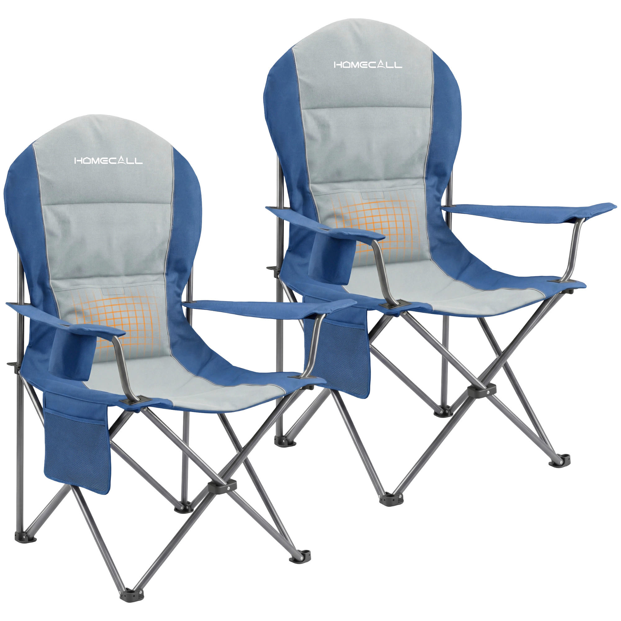 CAMPINGSESSEL - Blau/Silberfarben, Basics, Textil/Metall (84/110/60cm) - Modante