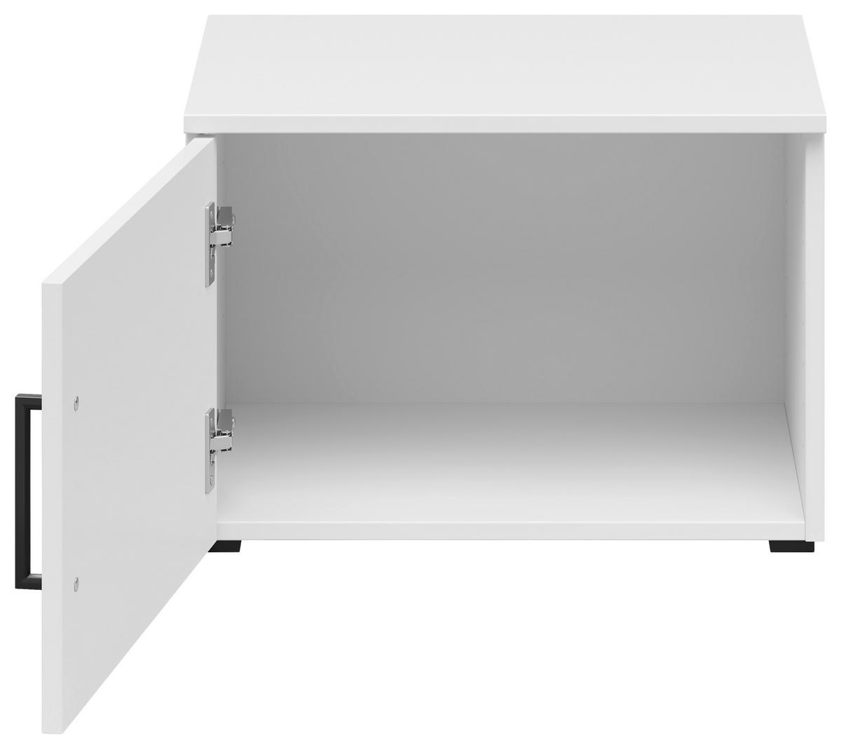 AUFSATZSCHRANK 50/35/40 cm   - Schwarz/Weiß, MODERN, Holzwerkstoff/Kunststoff (50/35/40cm) - Carryhome