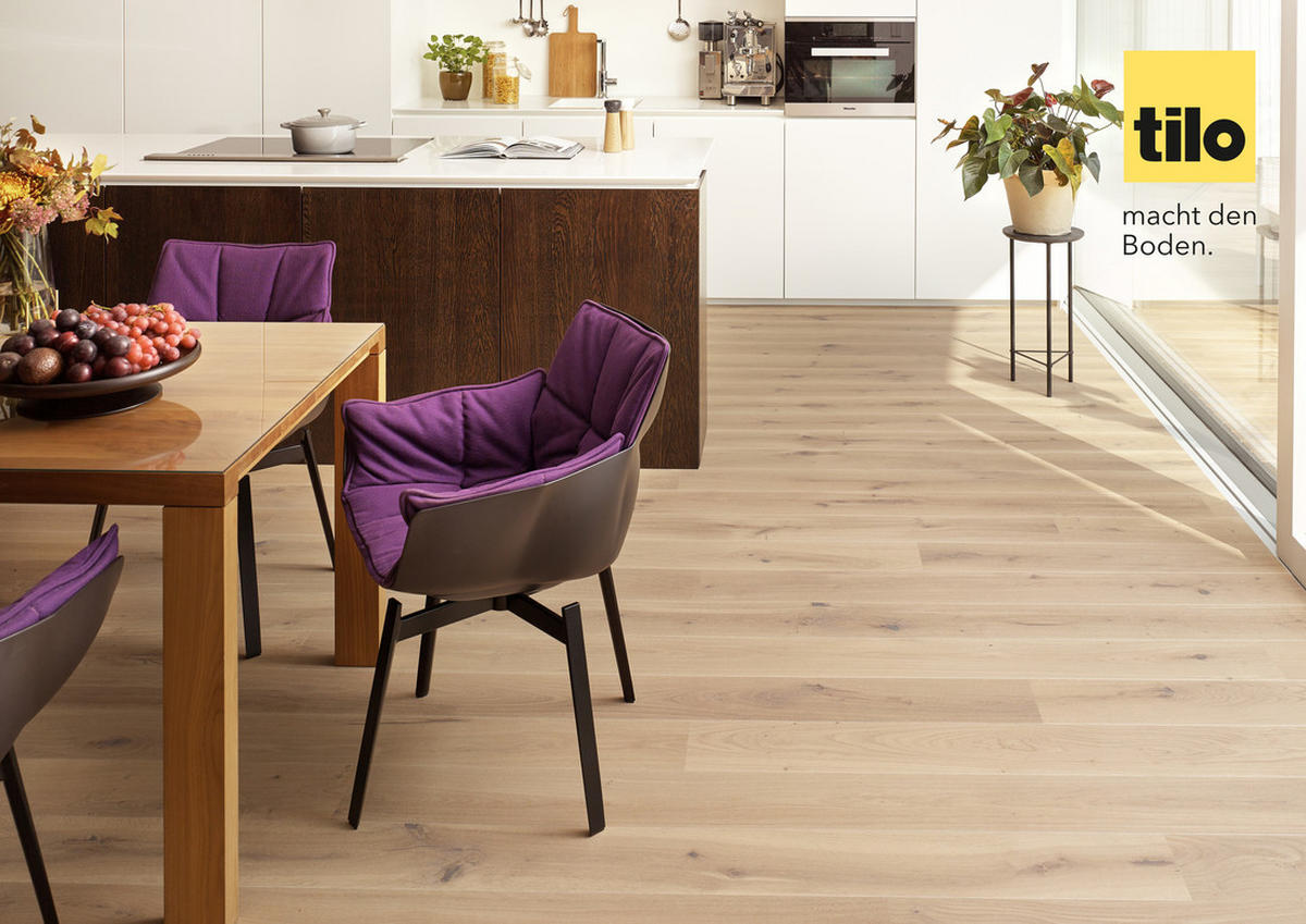 LANDHAUSDIELE Marcanto Trend Eiche weiss100012001  per  m² - Eichefarben, Trend, Holz (220,5/17,6/1,3cm) - Tilo