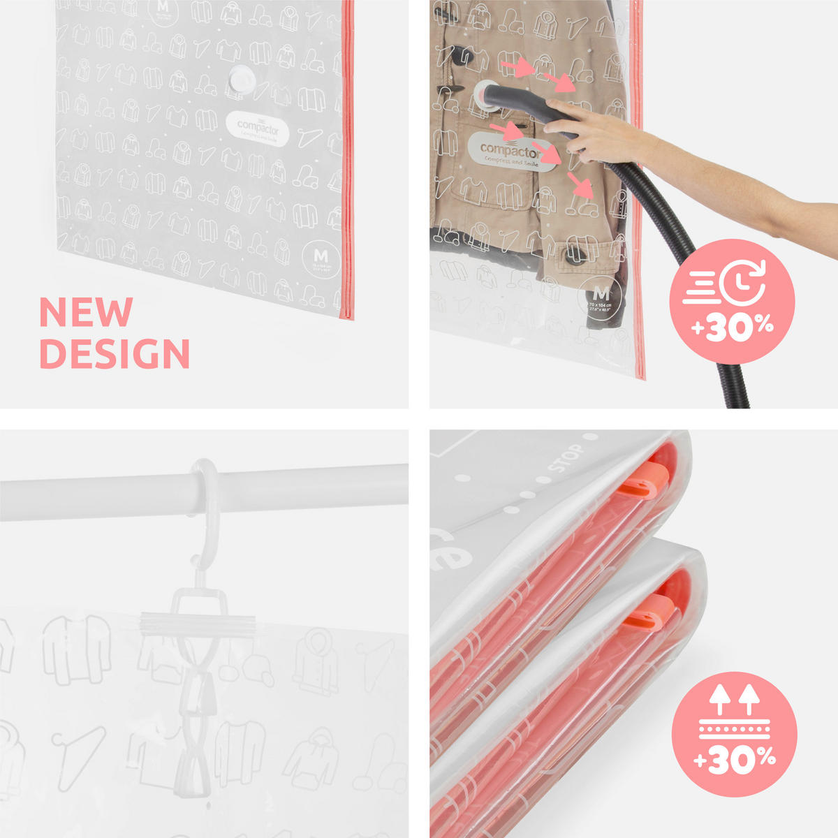 TAŠKA NA USCHOVÁNÍ - průhledné, Lifestyle, plast (70/145cm)