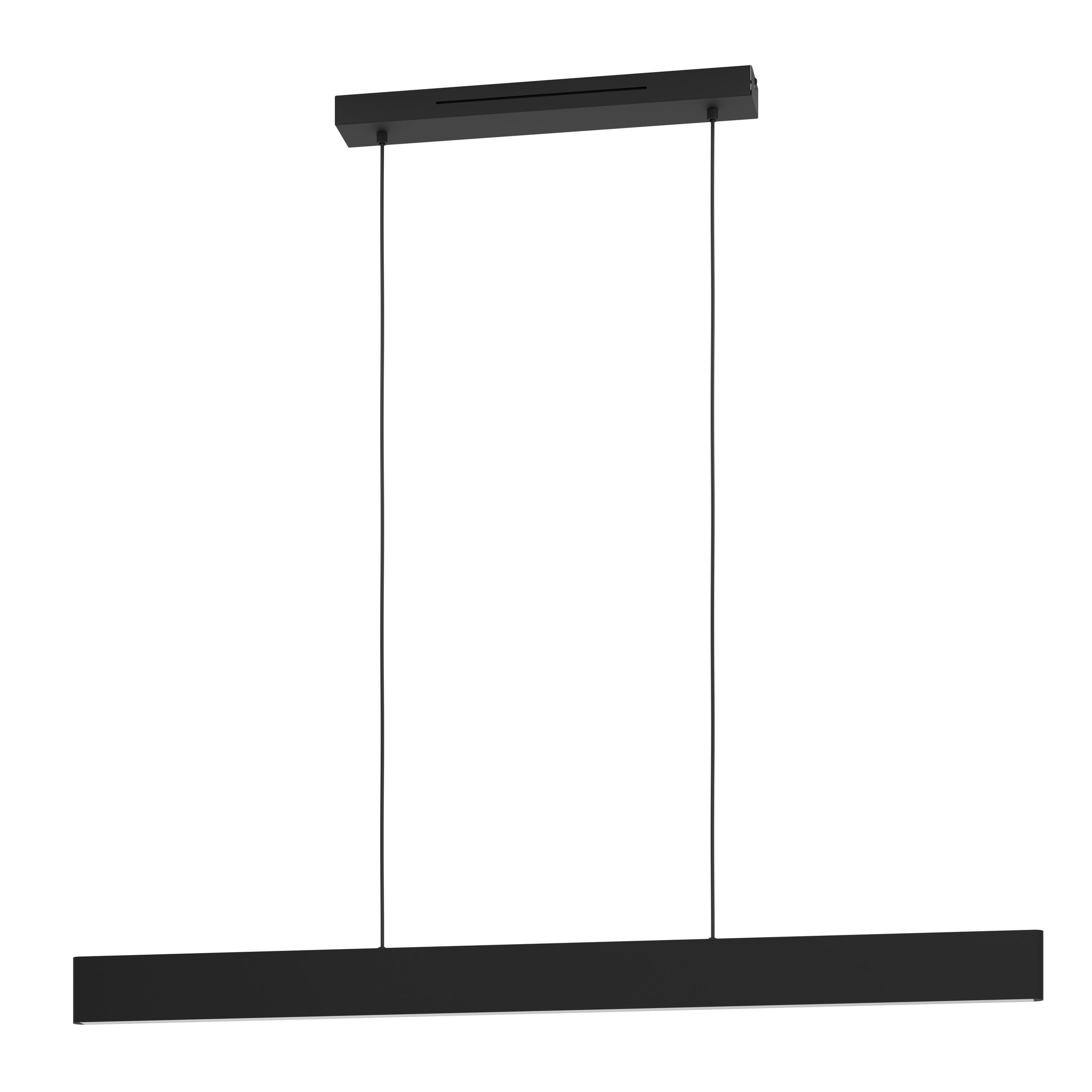 HÄNGELEUCHTE 117/7/110 cm    - Weiss/Schwarz, Basics, Kunststoff/Metall (117/7/110cm) - Eglo