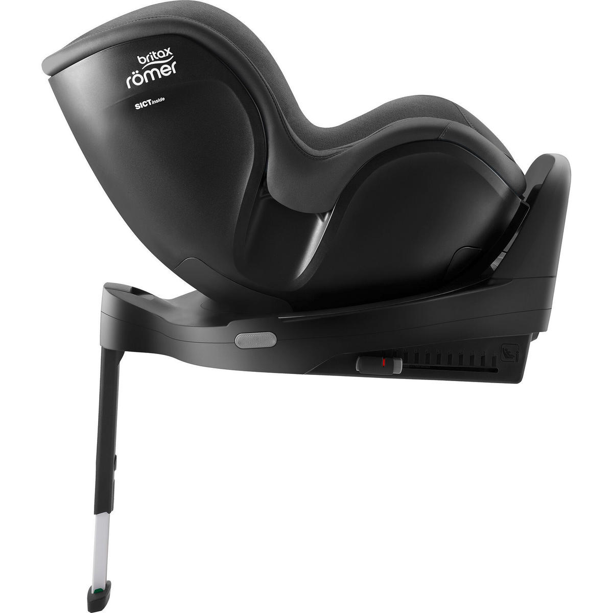 REBOARDER-KINDERSITZ Dualfix Pro  - Dunkelgrau/Grau, Basics, Kunststoff/Textil (44/48/74cm) - Britax Römer