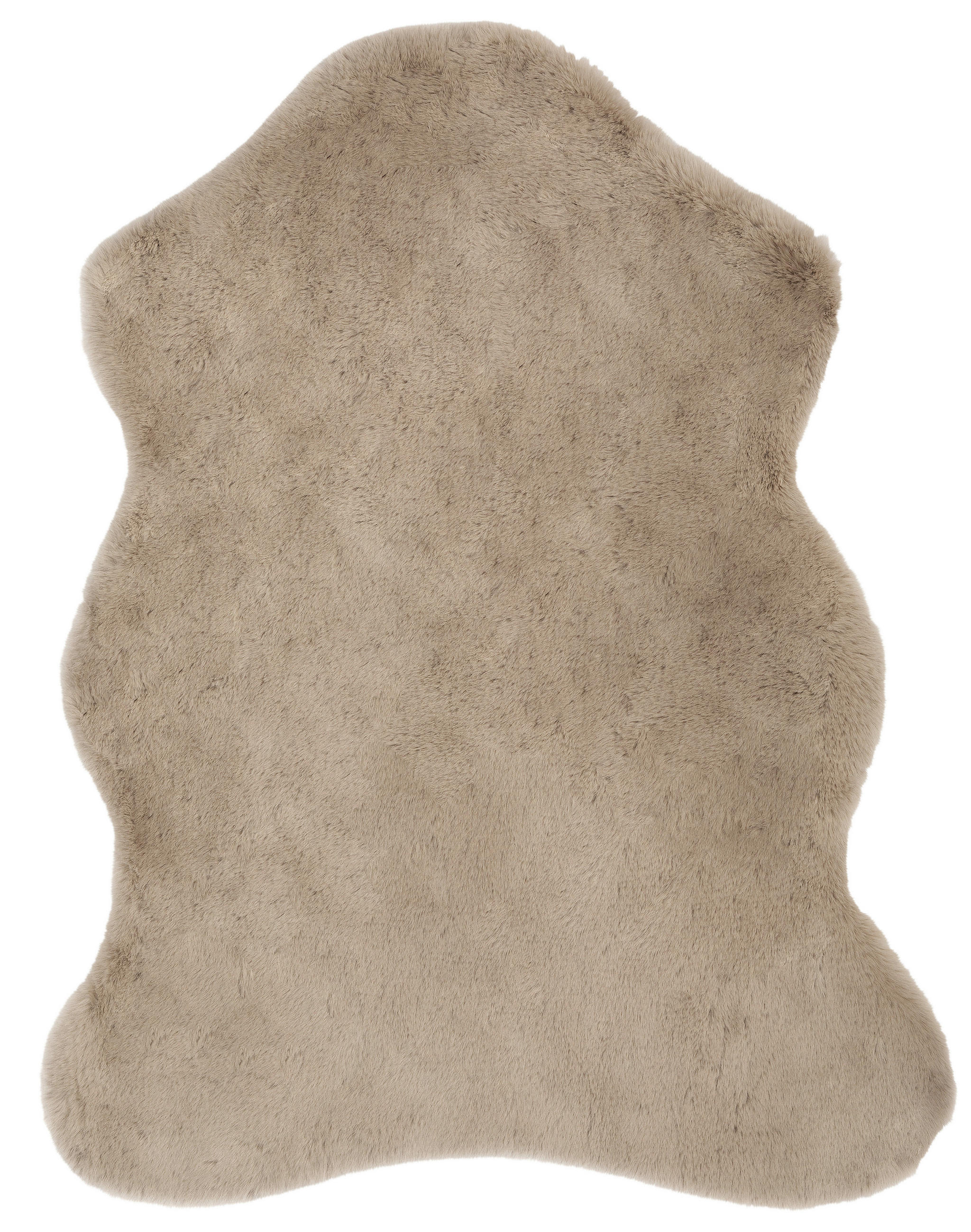 KUNSTFELL 90/110 cm Big Luna  - Taupe, Trend, Fell/Textil (90/110cm) - Novel