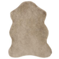 UMĚLÁ KOŽEŠINA, 90/110 cm, šedohnědá - šedohnědá, Trend, kožešina/textil (90/110cm) - Novel