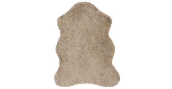KUNSTFELL 90/110 cm Big Luna  - Taupe, Trend, Fell/Textil (90/110cm) - Novel