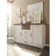 SIDEBOARD  in 150/90/42 cm  - Eichefarben/Weiß, LIFESTYLE, Holzwerkstoff/Metall (150/90/42cm) - Carryhome