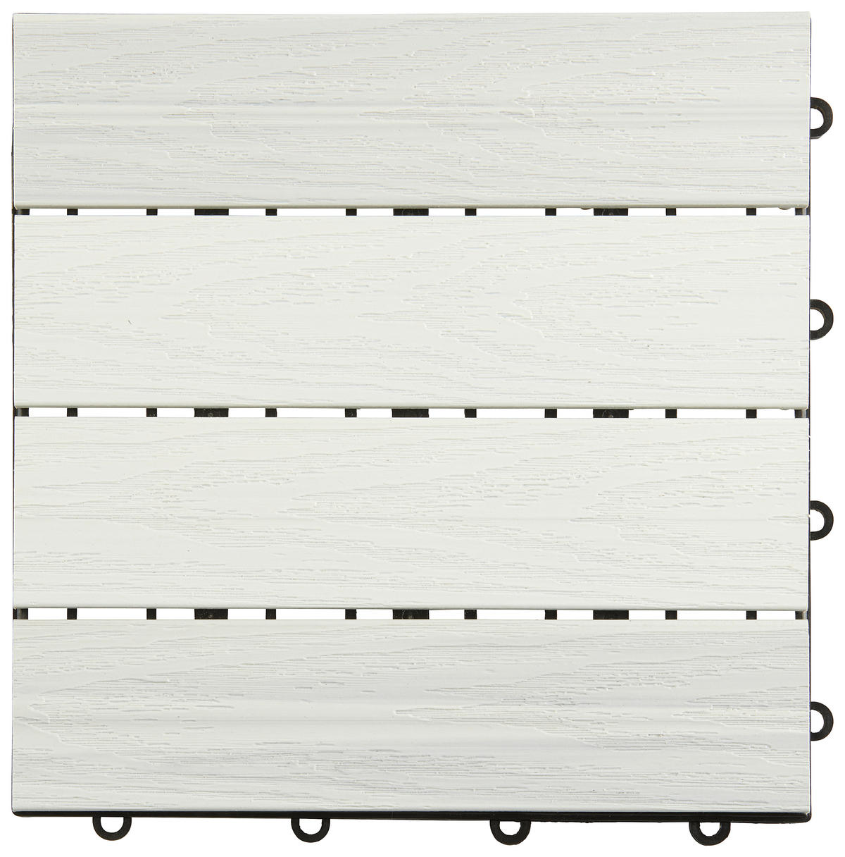 TERRASSENFLIESE 11 Stück  - Weiss, Basics, Holzwerkstoff/Kunststoff (30/30/2,4cm) - Ambia Garden