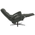 RELAXSESSEL in Leder Anthrazit  - Anthrazit/Schwarz, Design, Leder/Metall (76/110/86cm) - Dieter Knoll