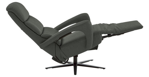 RELAXSESSEL in Leder Anthrazit  - Anthrazit/Schwarz, Design, Leder/Metall (76/110/86cm) - Dieter Knoll