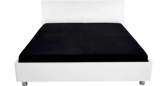 BETT 180/200 cm in Weiß - Alufarben/Weiß, Basics, Holzwerkstoff (180/200cm) - Ambiente