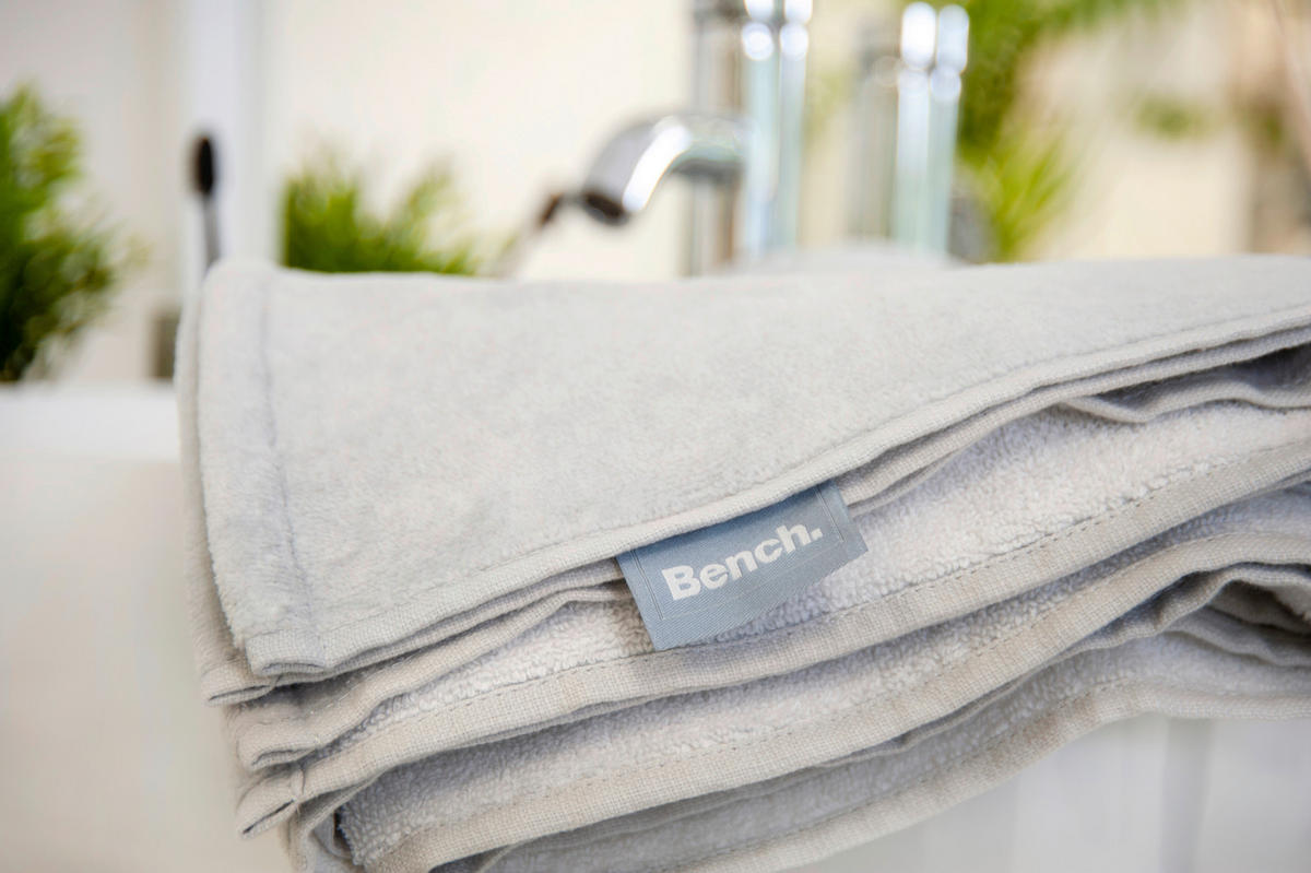STRANDTUCH Grau, Weiß 80/180 cm  - Weiß/Grau, KONVENTIONELL, Textil (80/180cm) - Bench
