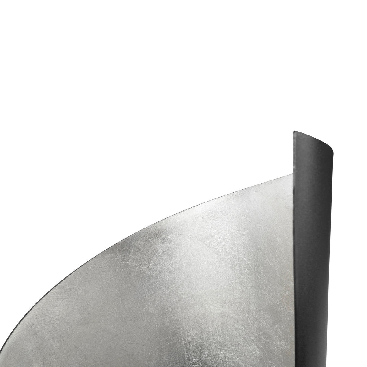 WINDLICHT - Silberfarben/Schwarz, LIFESTYLE, Metall (22/40cm)