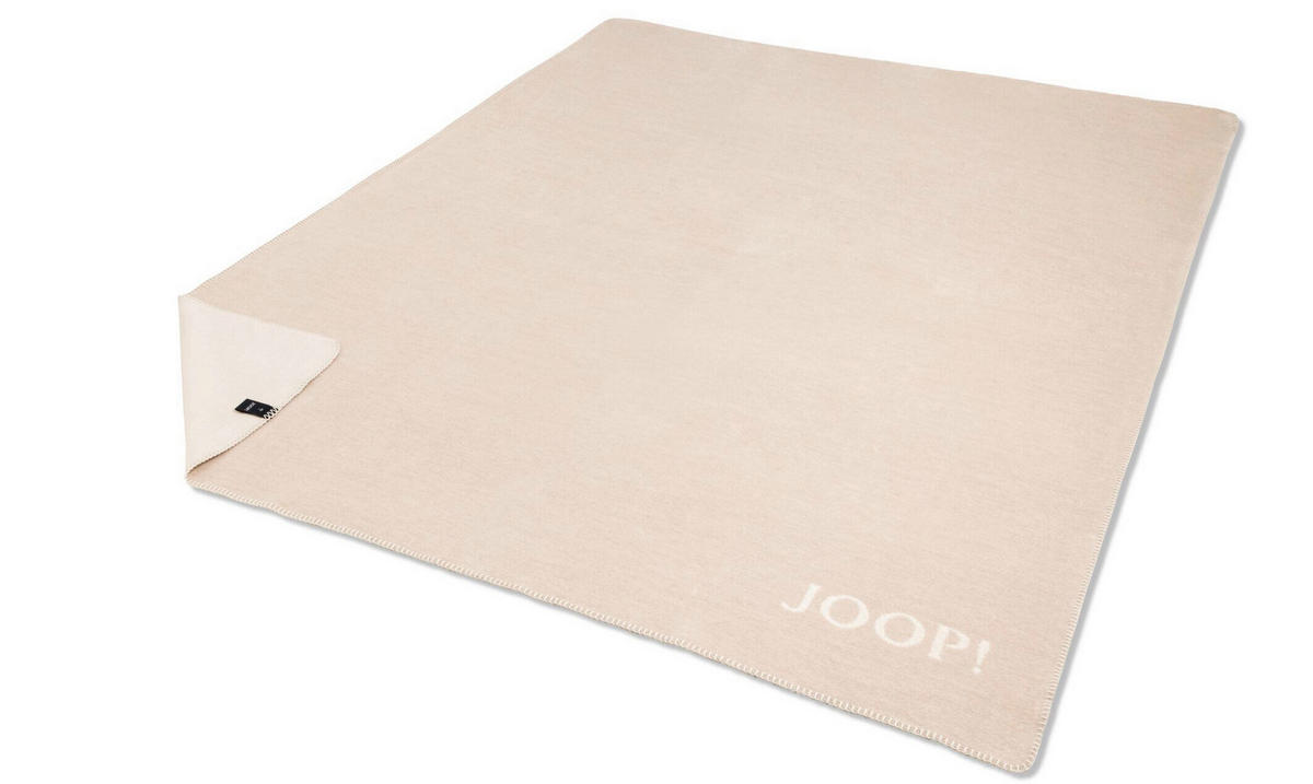 WOHNDECKE Doubleface Uni 150/200 cm  - Champagner/Perlmutt, Basics, Textil (150/200cm) - Joop!