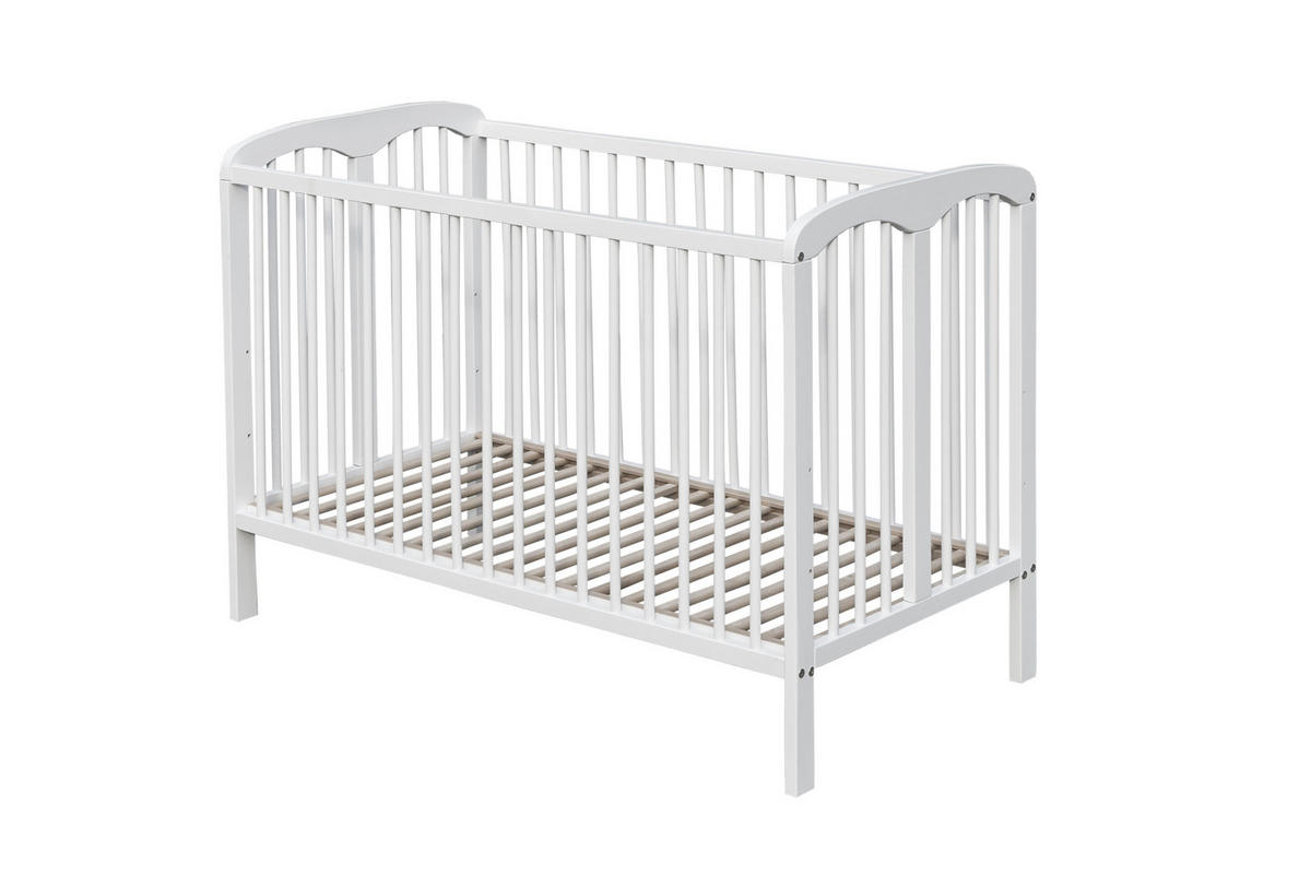 OTROŠKA POSTELJICA SOFIA bukev masivno 120/60/86 cm bela  - bela, Basics, les (120/60/86cm) - My Baby Lou