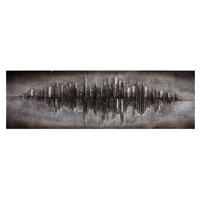 ÖLGEMÄLDE 180/55 cm  - Silberfarben/Braun, Design, Holz (180/55cm) - Monee
