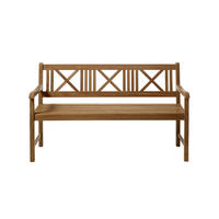 GARTENBANK 58/89/150 cm Teakholz   - Naturfarben/Teakfarben, Natur, Holz (58/89/150cm) - Gardenson