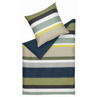 WENDEBETTWÄSCHE Noel Satin 135/200 cm  - Haselnussfarben/Dunkelblau, KONVENTIONELL, Textil (135/200cm) - Schöner Wohnen