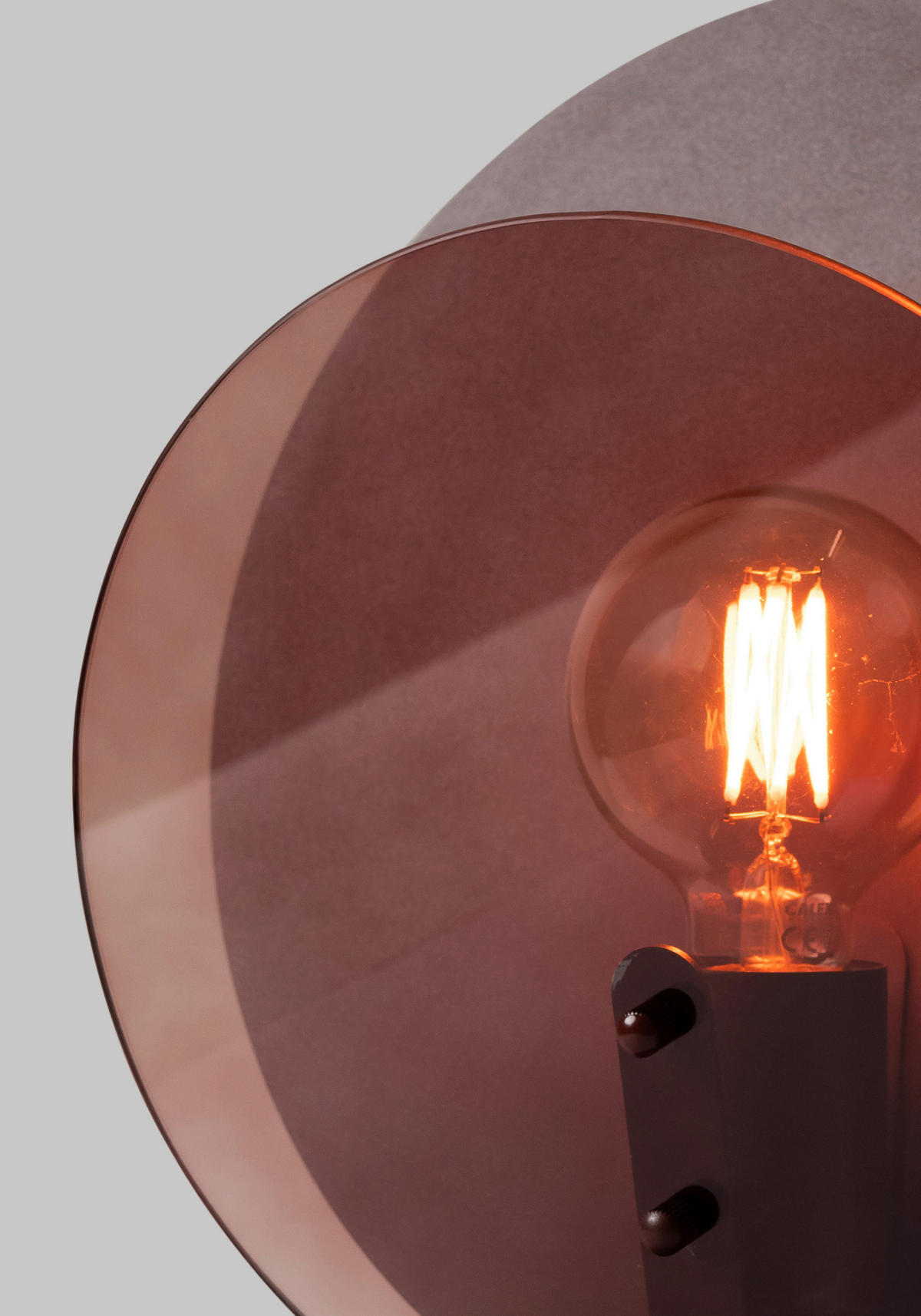 TISCHLEUCHTE It's about RoMi 15/32,5 cm   - Bordeaux, Design, Glas/Metall (15/32,5cm) - It's about Romi