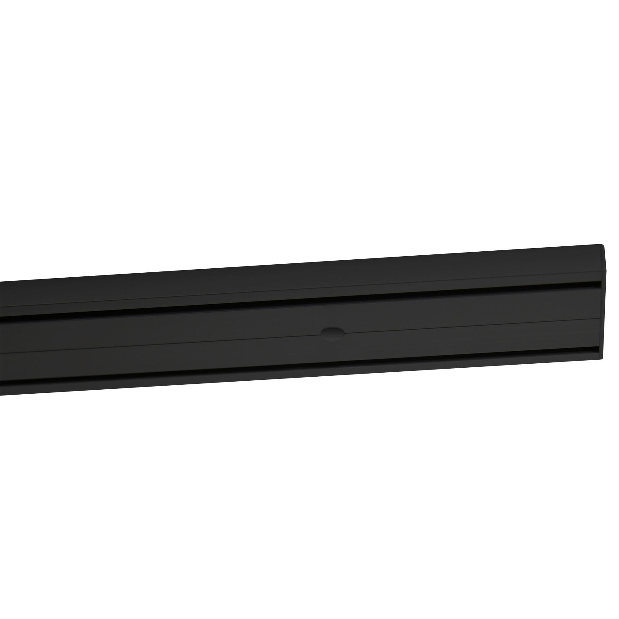 VORHANGSCHIENE  270 cm  - Schwarz, Basics, Metall (270cm)
