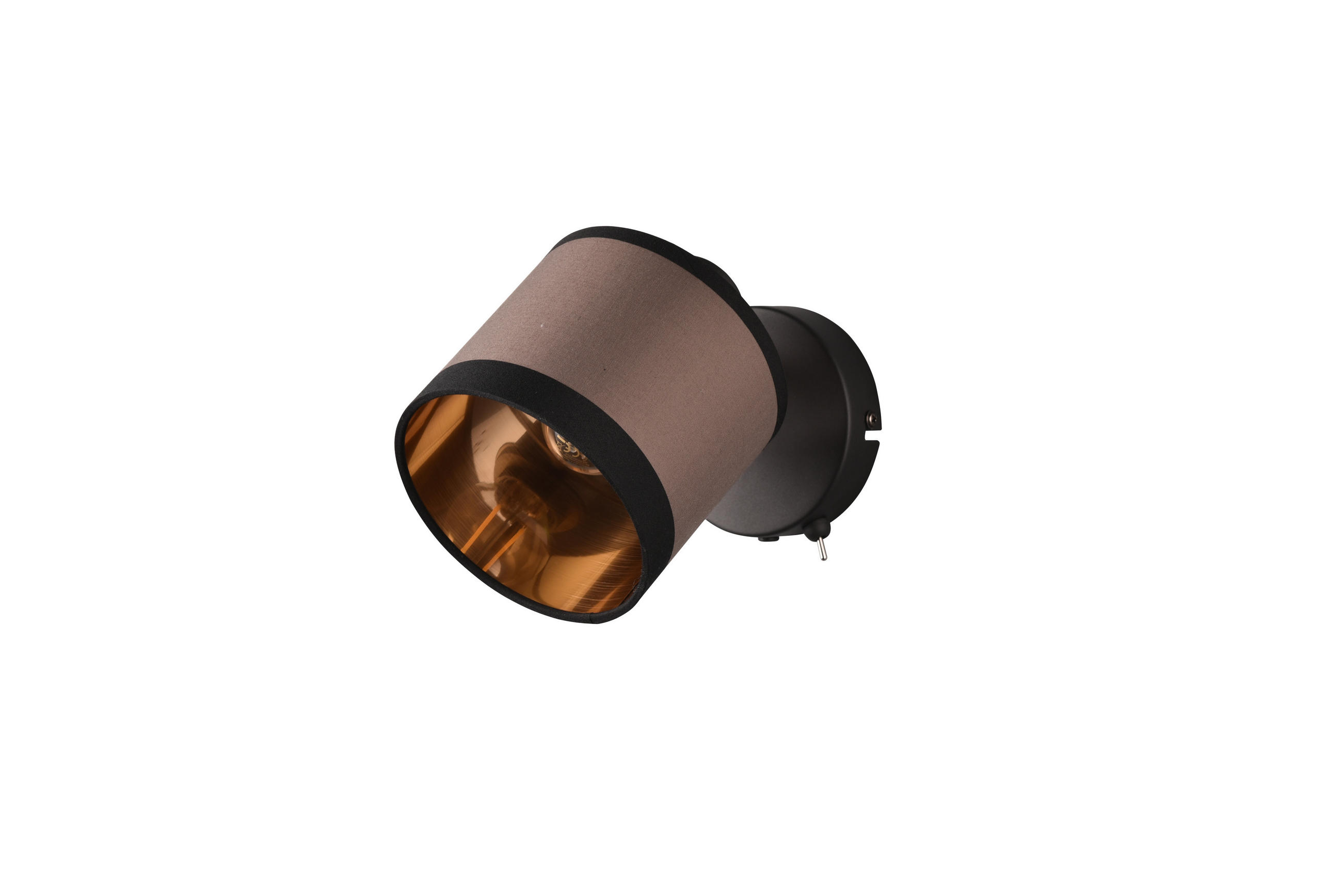 STRAHLER - Taupe/Goldfarben, Basics, Textil/Metall (12/21cm)