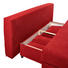 SCHLAFSOFA Flachgewebe Rot - Dunkelbraun/Rot, KONVENTIONELL, Textil (200/88/102cm) - XORA