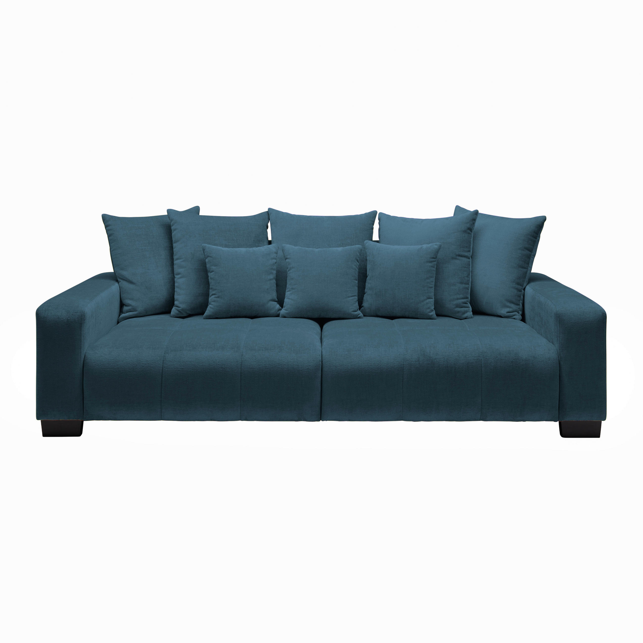 BIG SOFFA i petrol  - petrol/svart, Modern, trä (246/93/124cm) - MID.YOU