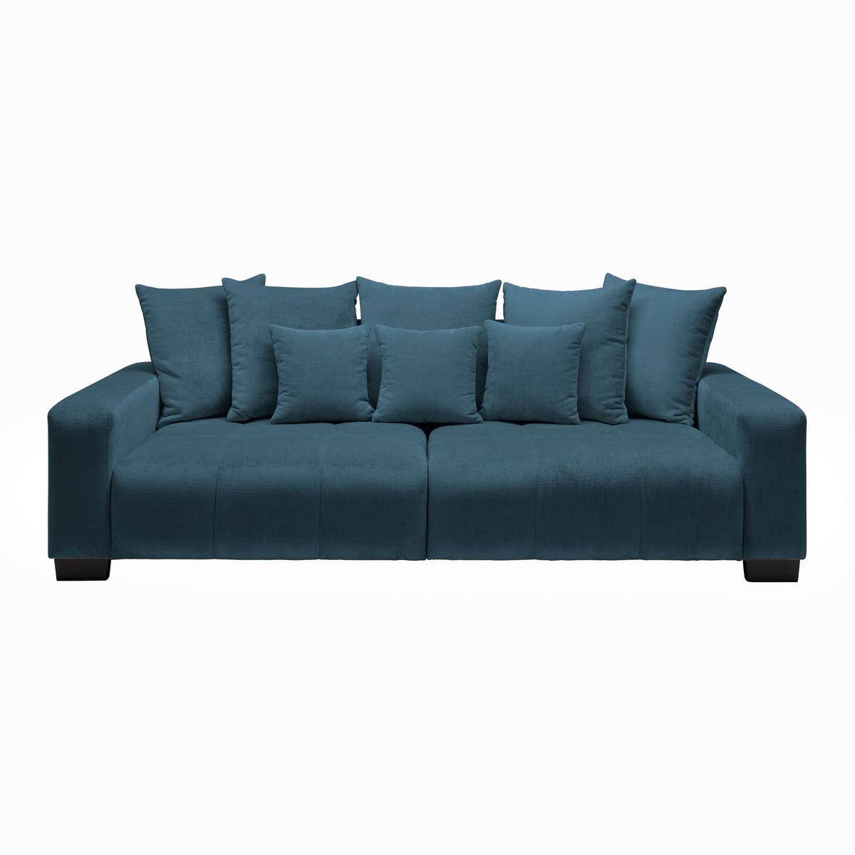 BIG SOFFA i petrol  - petrol/svart, Modern, trä (246/93/124cm) - MID.YOU