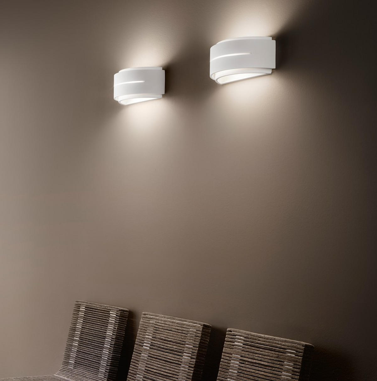 WANDLEUCHTE 32/13/12 cm   - Weiß, Design, Glas/Keramik (32/13/12cm)