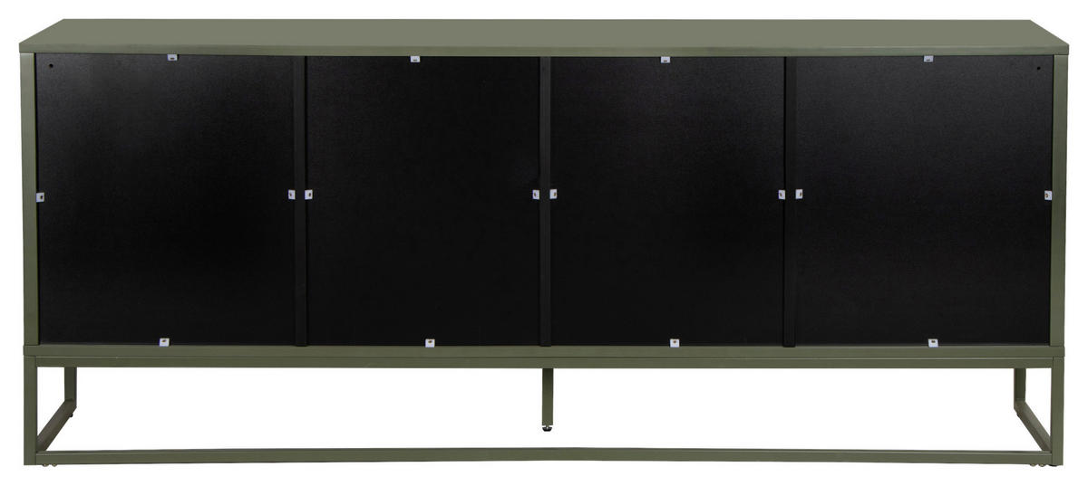 SIDEBOARD  180/75/40 cm  - Grün, Trend, Holzwerkstoff/Metall (180/75/40cm) - Milino