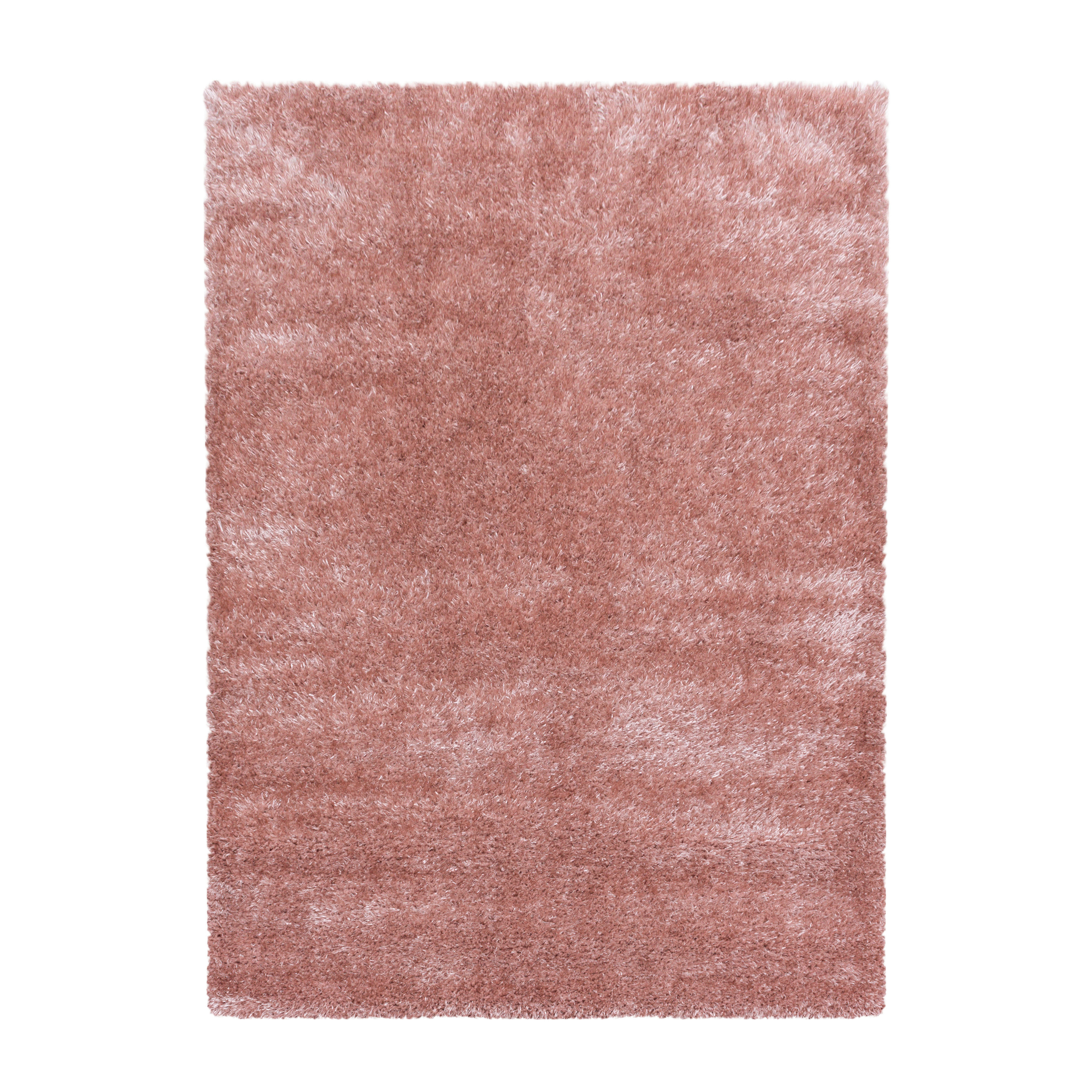 HOCHFLORTEPPICH  60/110 cm  gewebt  Rosa   - Rosa, Basics, Textil (60/110cm) - Novel
