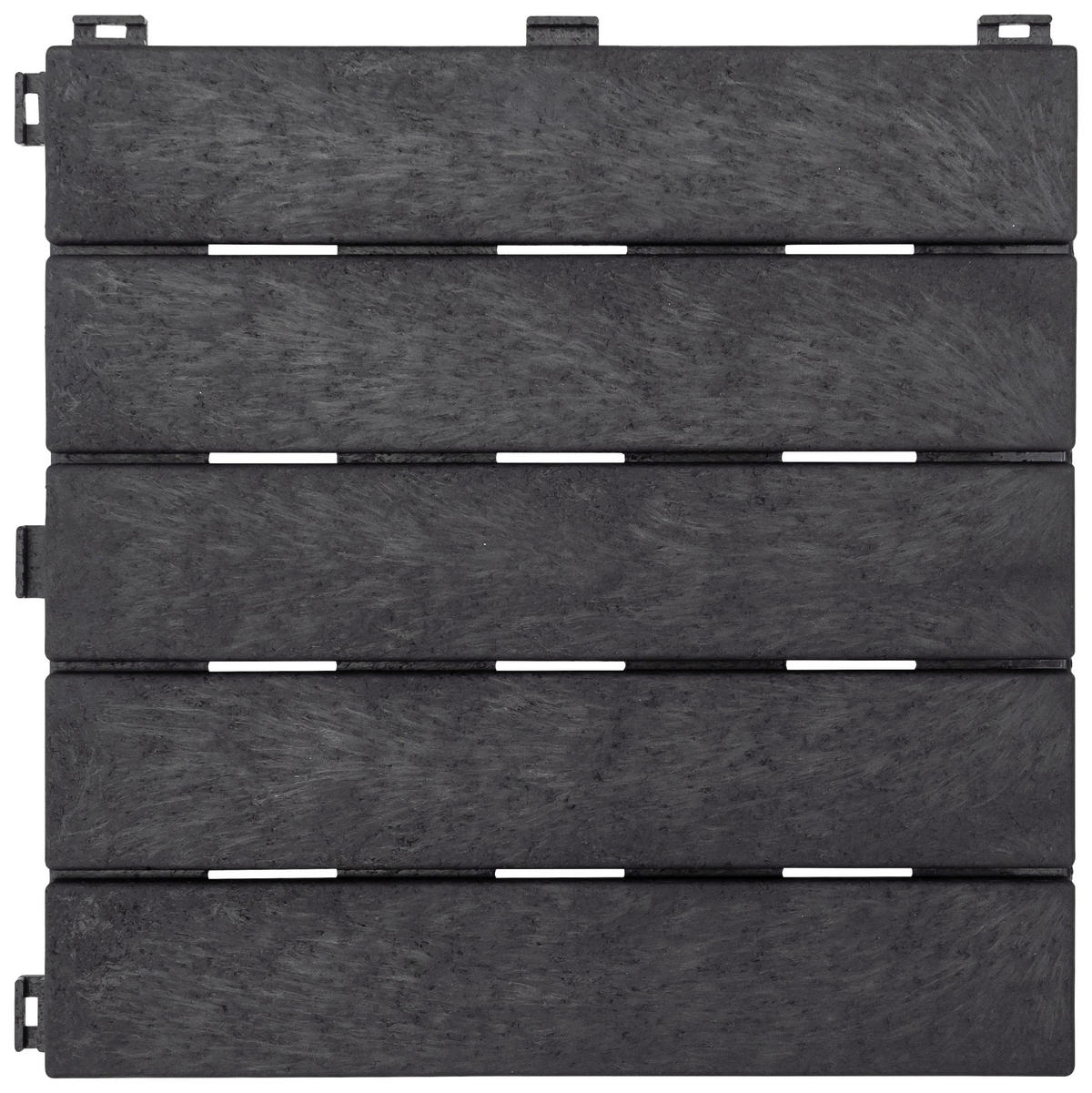 TERRASSENFLIESE GRAPHITE 30X30CM 6-ER SET  - Graphitfarben, MODERN, Kunststoff (31,3/31,3/9cm)