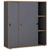 AKTENSCHRANK Anthrazit, Honigeiche  - Honigeiche/Anthrazit, Design, Holzwerkstoff (100/110/37cm) - MID.YOU