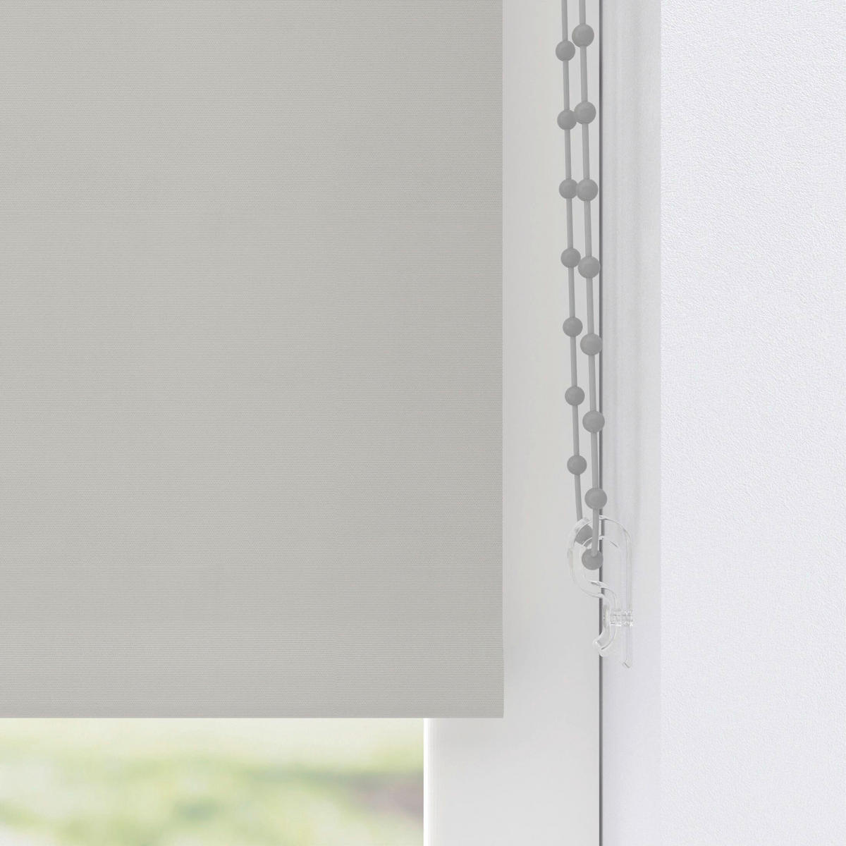 VERDUNKELUNGSROLLO  - Hellgrau, Basics, Textil (50/190cm)