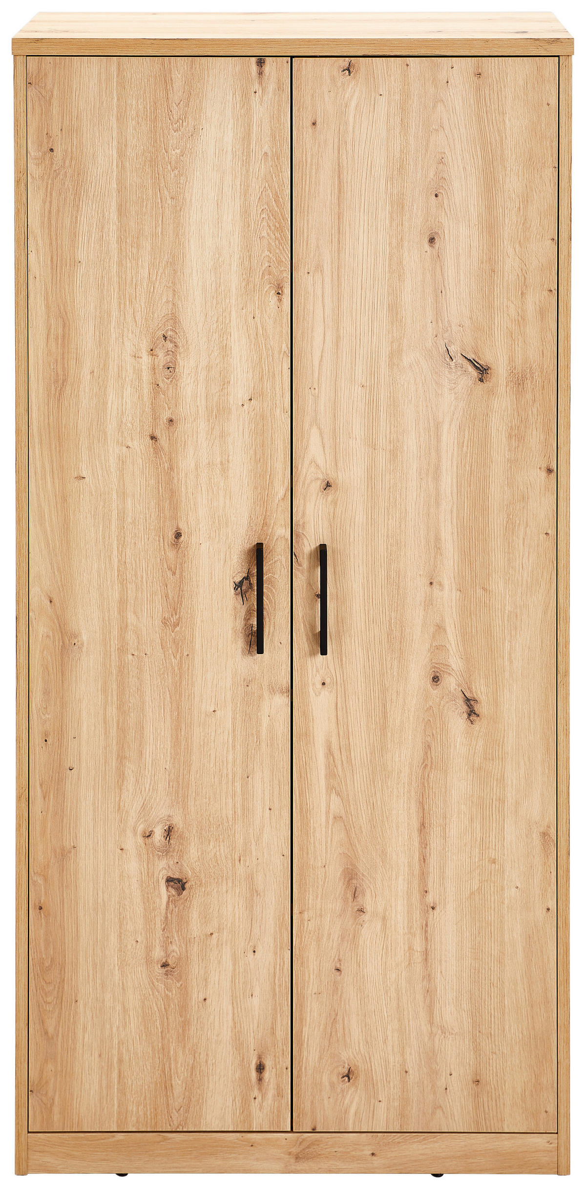 KOMÓD 72/148/36 cm  - fekete/Artisan tölgy, Basics, műanyag/faalapú anyag (72/148/36cm) - Xora