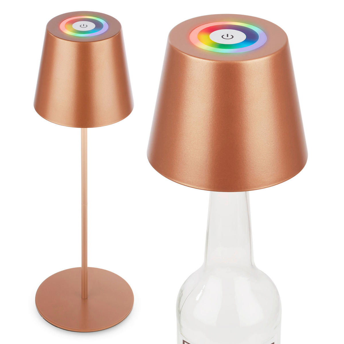 PUNJIVA STONA LAMPA - bronzana, Dizajnerski, plastika (12/36cm)