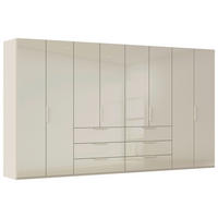 DREHTÜRENSCHRANK 400/223/61 cm,  in Champagner, 8-türig  - Champagner, Basics, Glas/Holzwerkstoff (400/223/61cm) - Novel