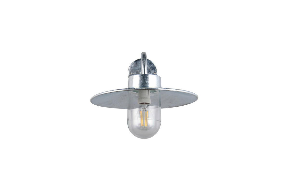 AUSSENWANDLEUCHTE Tana 31/26/41 cm  - Transparent/Zinkfarben, KONVENTIONELL, Glas/Metall (31/26/41cm) - Trio Leuchten